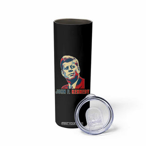 John F Kennedy American Flag US President Skinny Tumbler TS14 Print Your Wear
