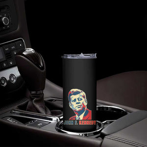 John F Kennedy American Flag US President Skinny Tumbler TS14 Print Your Wear