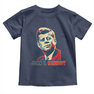 John F Kennedy American Flag US President Toddler T Shirt TS14 Navy Print Your Wear