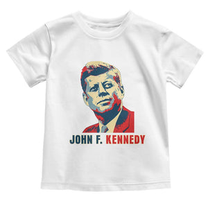 John F Kennedy American Flag US President Toddler T Shirt TS14 White Print Your Wear