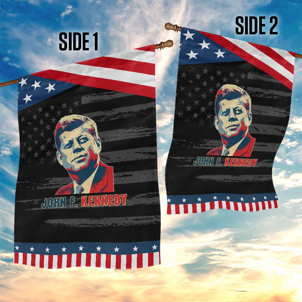 John F Kennedy American Flag US President Garden Flag TS14 Print Your Wear
