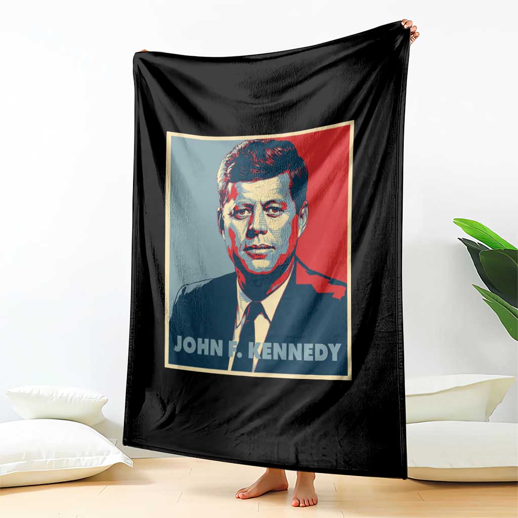John F Kennedy Throw Blanket American President History US Presidential Leader TS14 Print Your Wear