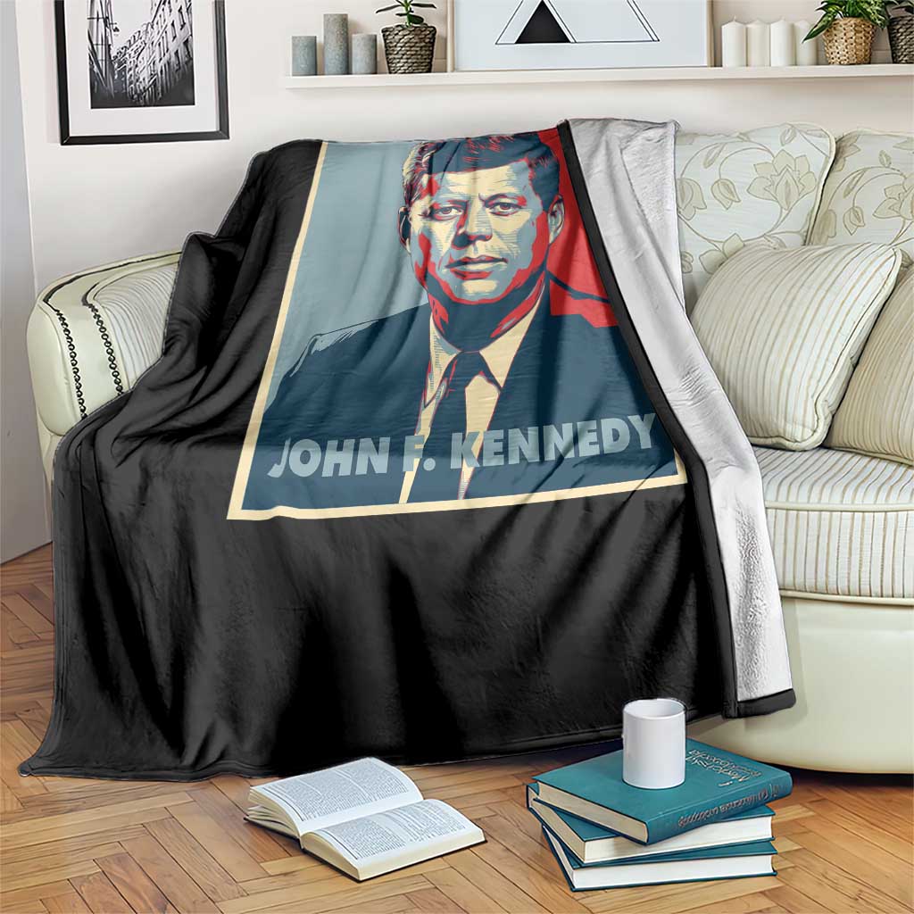 John F Kennedy Throw Blanket American President History US Presidential Leader TS14 Print Your Wear