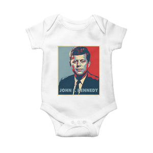 John F Kennedy Baby Onesie American President History US Presidential Leader TS14 White Print Your Wear