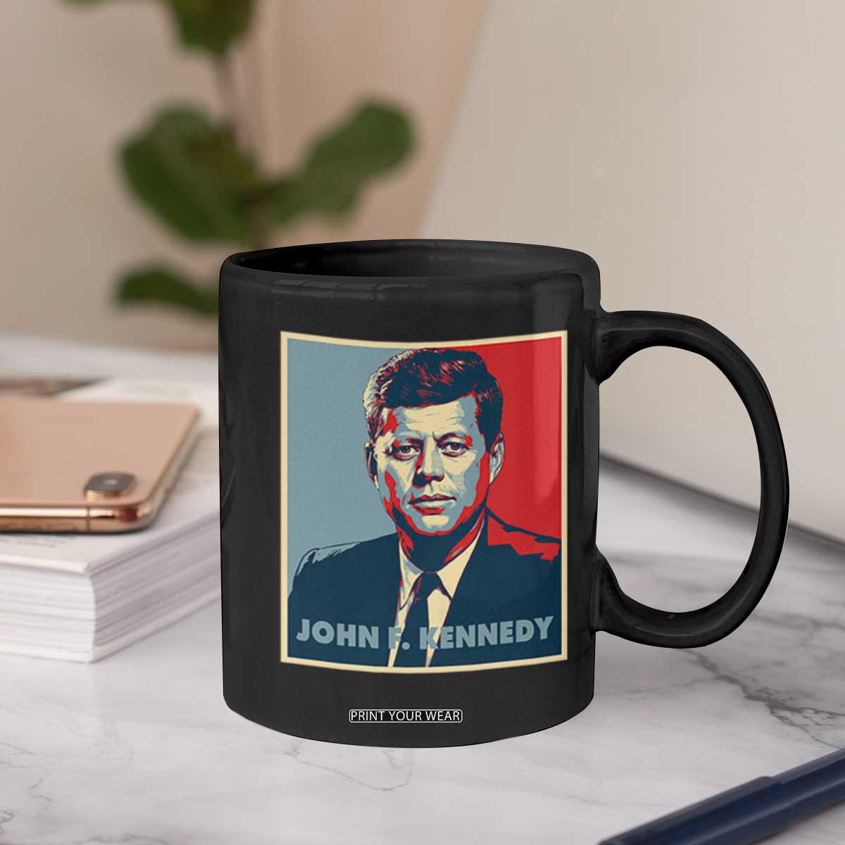 John F Kennedy Coffee Mug American President History US Presidential Leader TS14 Print Your Wear