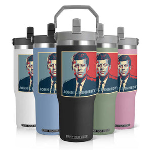 John F Kennedy Flip Straw Tumbler American President History US Presidential Leader TS14 Print Your Wear
