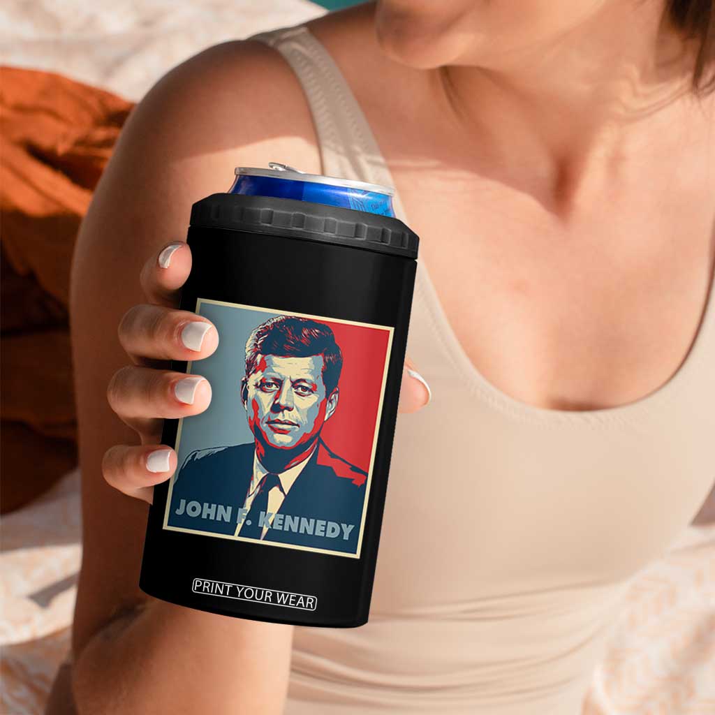 John F Kennedy 4 in 1 Can Cooler Tumbler American President History US Presidential Leader TS14 Print Your Wear