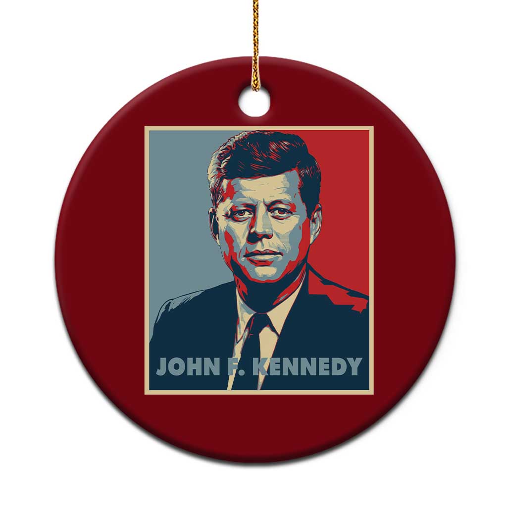 John F Kennedy Ceramic Ornament American President History US Presidential Leader TS14 1pc Red Print Your Wear