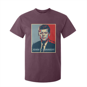 John F Kennedy T Shirt For Kid American President History US Presidential Leader TS14 Maroon Print Your Wear