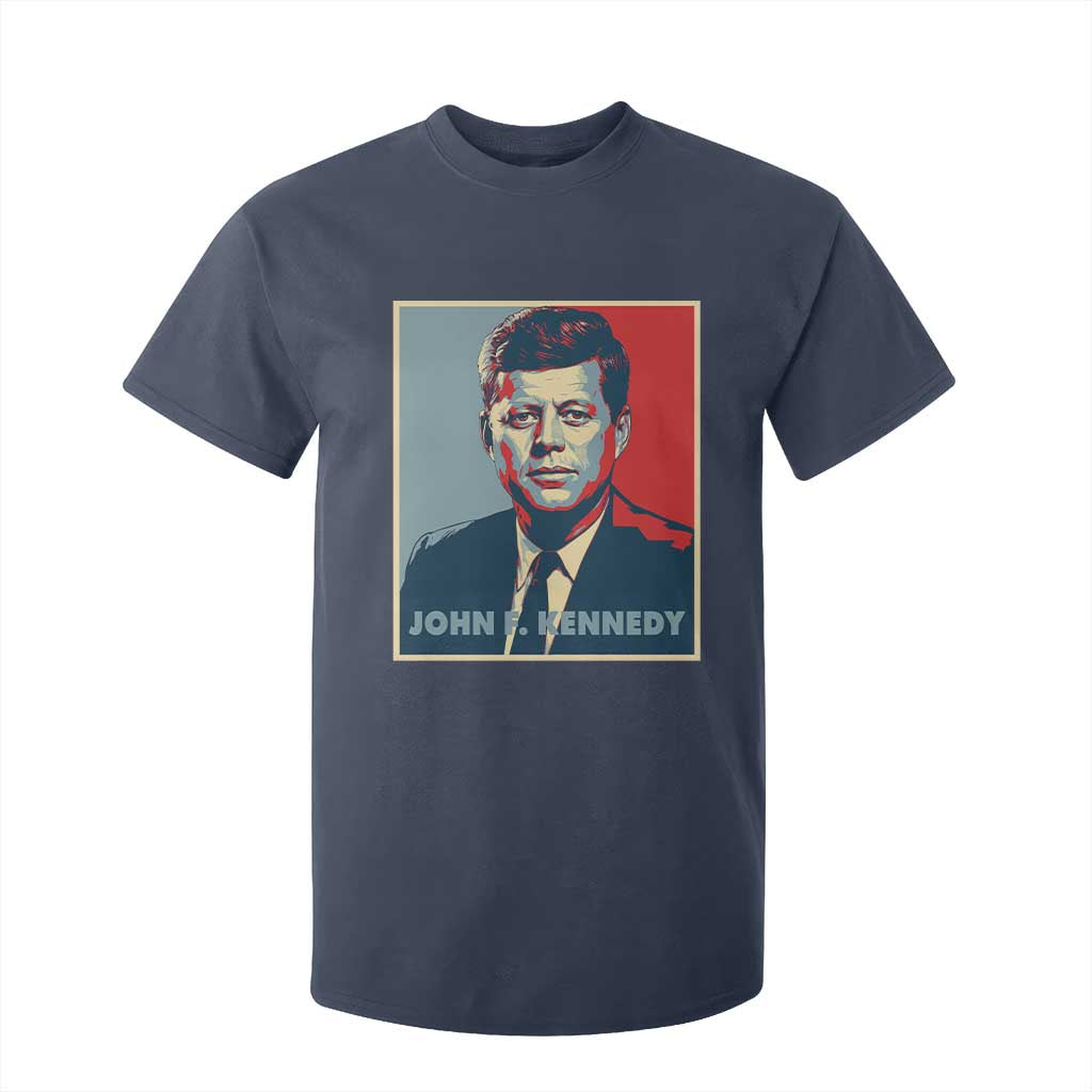 John F Kennedy T Shirt For Kid American President History US Presidential Leader TS14 Navy Print Your Wear