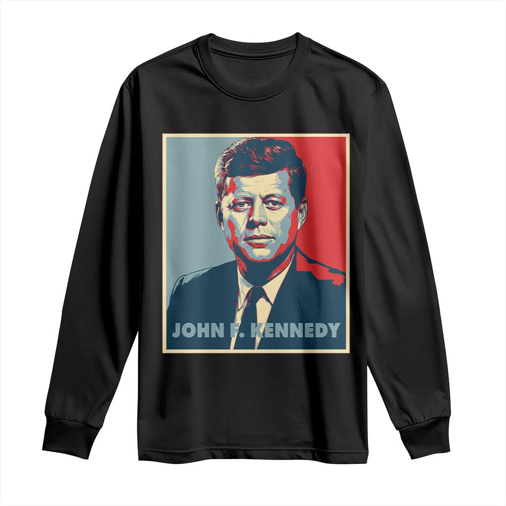John F Kennedy Long Sleeve Shirt American President History US Presidential Leader TS14 Black Print Your Wear