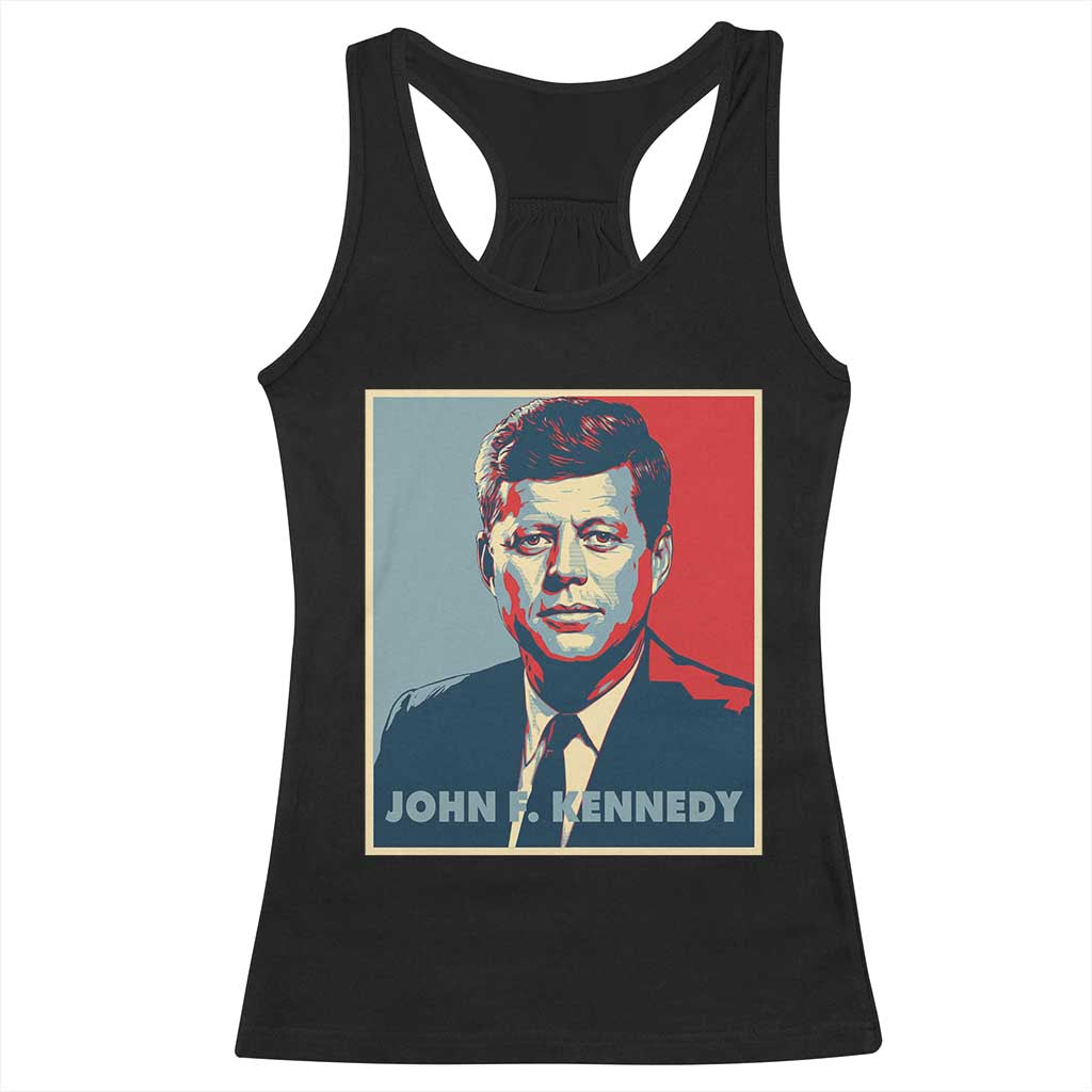 John F Kennedy Racerback Tank Top American President History US Presidential Leader TS14 Black Print Your Wear