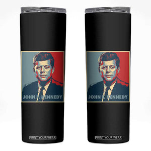 John F Kennedy Skinny Tumbler American President History US Presidential Leader TS14 Black Print Your Wear