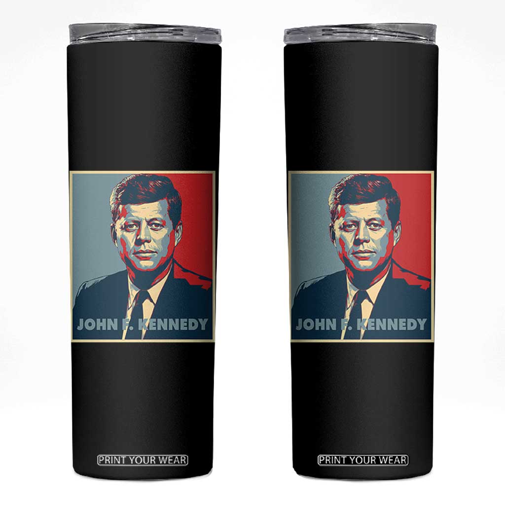 John F Kennedy Skinny Tumbler American President History US Presidential Leader TS14 Black Print Your Wear