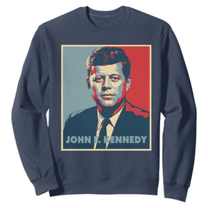 John F Kennedy Sweatshirt American President History US Presidential Leader TS14 Navy Print Your Wear