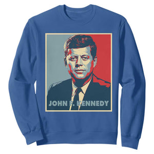 John F Kennedy Sweatshirt American President History US Presidential Leader TS14 Royal Blue Print Your Wear