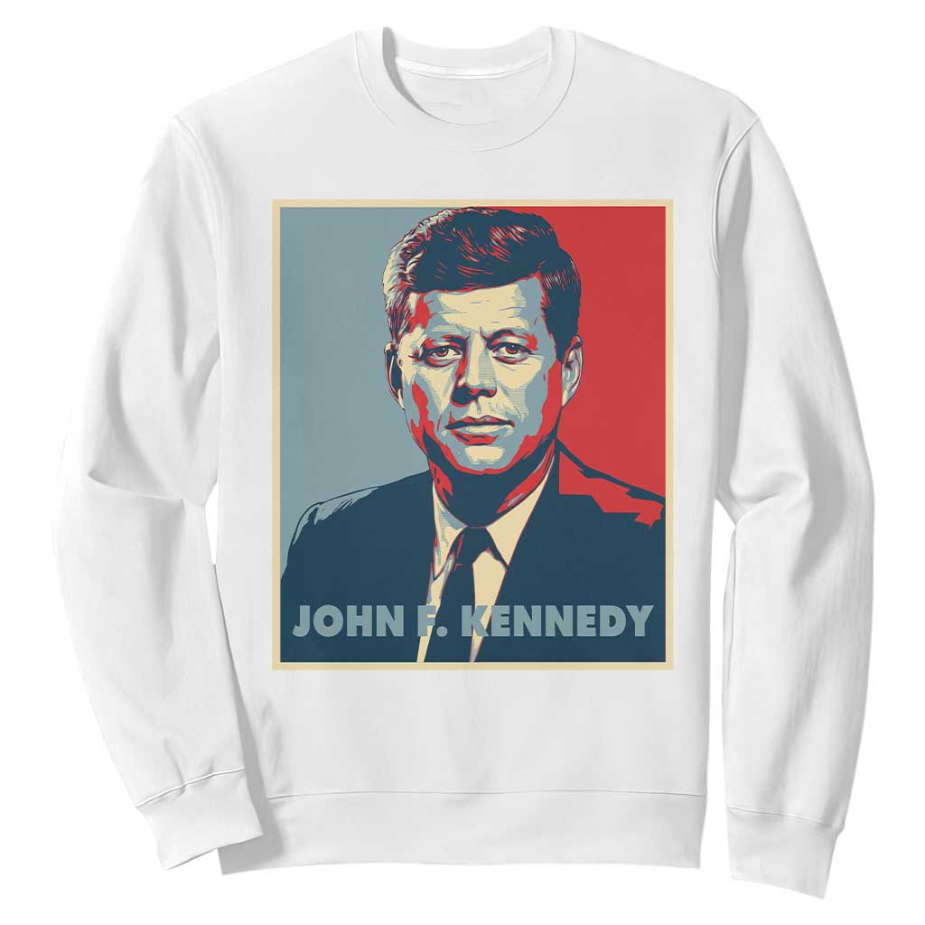 John F Kennedy Sweatshirt American President History US Presidential Leader TS14 White Print Your Wear