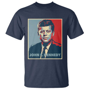 John F Kennedy T Shirt American President History US Presidential Leader TS14 Navy Print Your Wear
