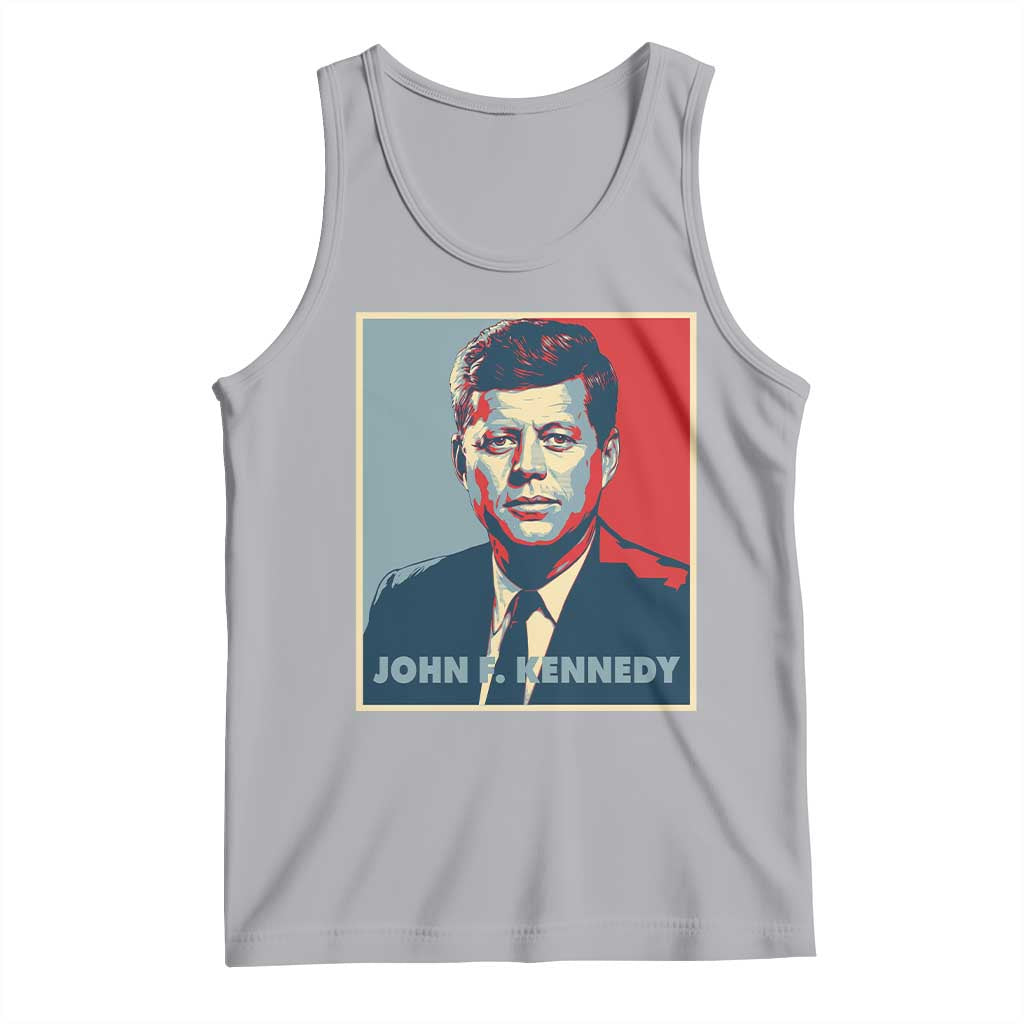 John F Kennedy Tank Top American President History US Presidential Leader TS14 Athletic Heather Print Your Wear