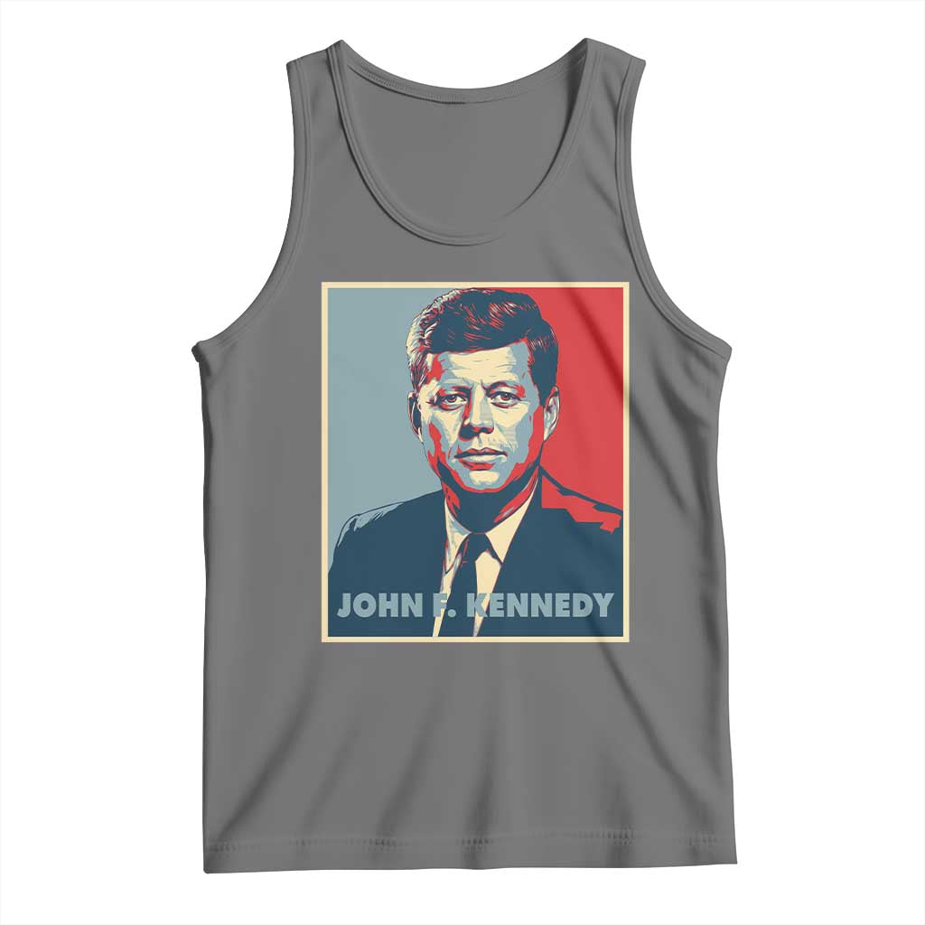 John F Kennedy Tank Top American President History US Presidential Leader TS14 Black Heather Print Your Wear