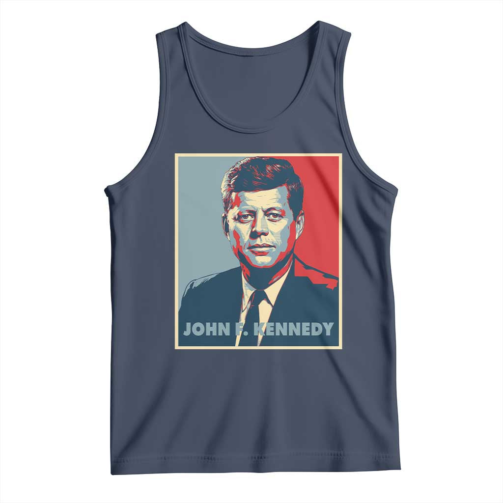 John F Kennedy Tank Top American President History US Presidential Leader TS14 Navy Print Your Wear