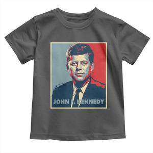 John F Kennedy Toddler T Shirt American President History US Presidential Leader TS14 Dark Heather Print Your Wear