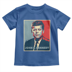 John F Kennedy Toddler T Shirt American President History US Presidential Leader TS14 Royal Blue Print Your Wear