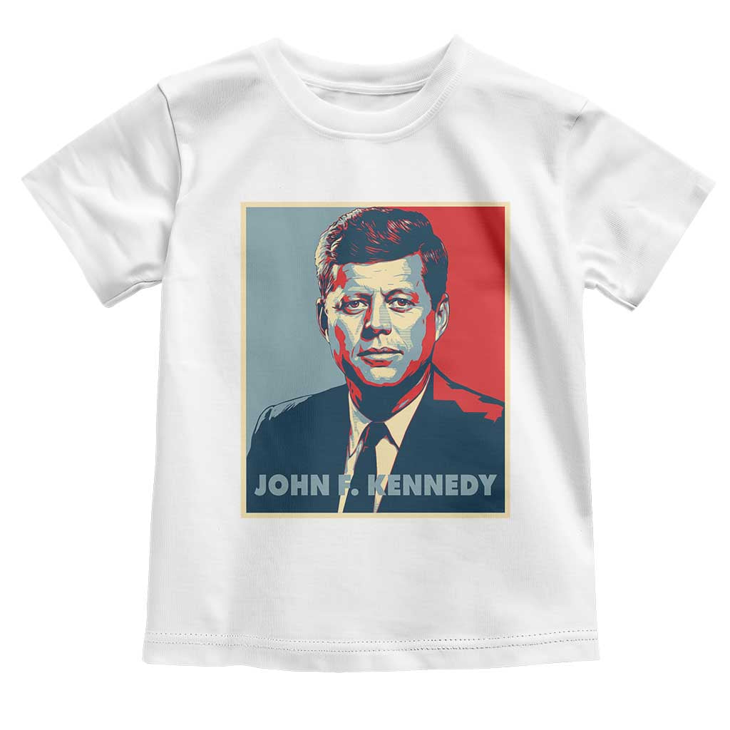 John F Kennedy Toddler T Shirt American President History US Presidential Leader TS14 White Print Your Wear