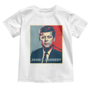 John F Kennedy Toddler T Shirt American President History US Presidential Leader TS14 White Print Your Wear