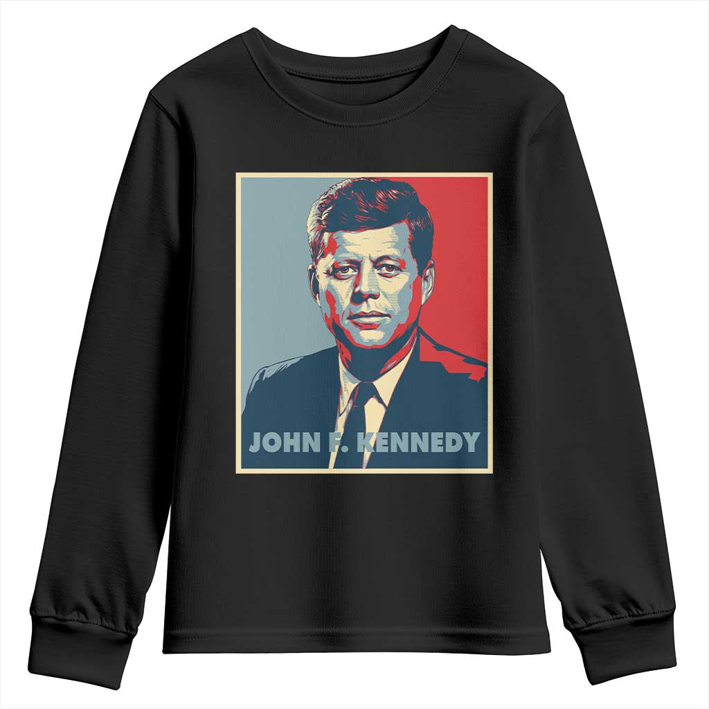 John F Kennedy Youth Sweatshirt American President History US Presidential Leader TS14 Black Print Your Wear