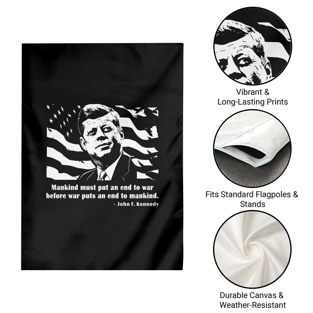 John F Kennedy Quote Garden Flag American Flag US President TS14 Print Your Wear