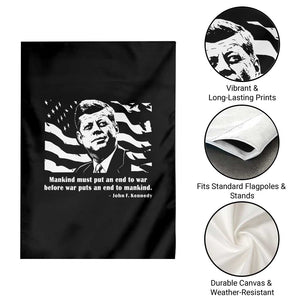 John F Kennedy Quote Garden Flag American Flag US President TS14 Print Your Wear