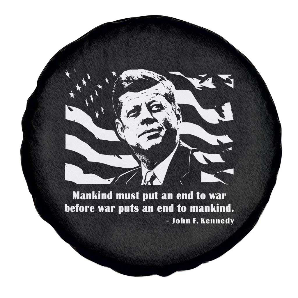 John F Kennedy Quote Spare Tire Cover American Flag US President TS14 Print Your Wear