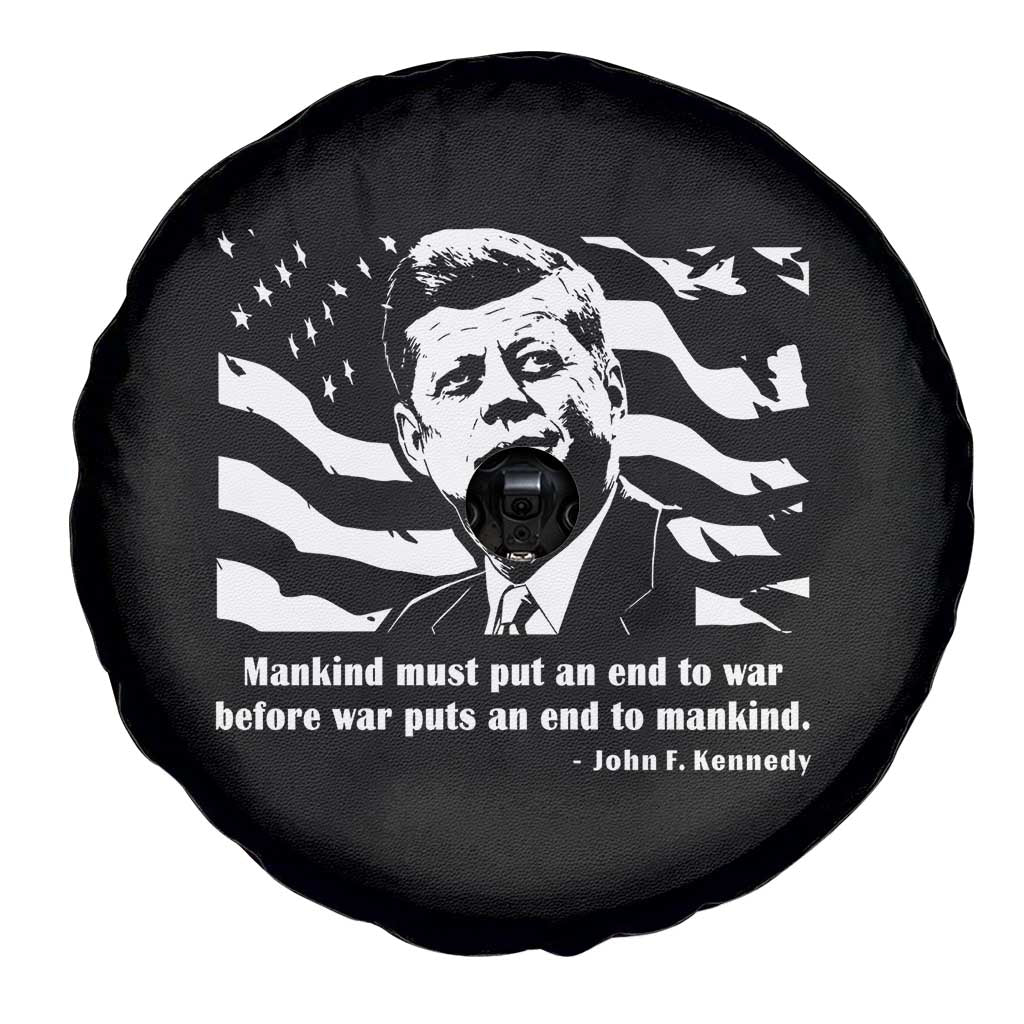 John F Kennedy Quote Spare Tire Cover American Flag US President TS14 Print Your Wear