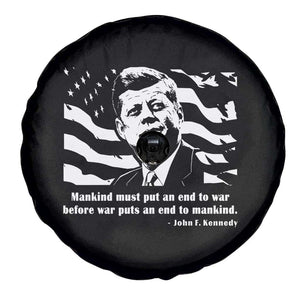 John F Kennedy Quote Spare Tire Cover American Flag US President TS14 Print Your Wear