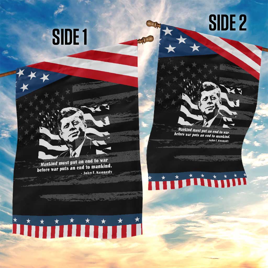 John F Kennedy Quote Garden Flag American Flag US President TS14 Print Your Wear