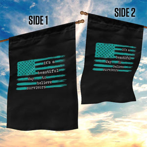 Sexual Assault Awareness Garden Flag It's a Beautiful Day To Believe Survivors TS14 Print Your Wear