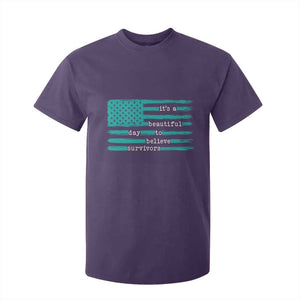 Sexual Assault Awareness T Shirt For Kid It's a Beautiful Day To Believe Survivors TS14 Purple Print Your Wear
