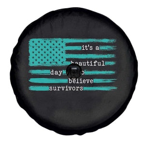 Sexual Assault Awareness Spare Tire Cover It's a Beautiful Day To Believe Survivors TS14 Print Your Wear