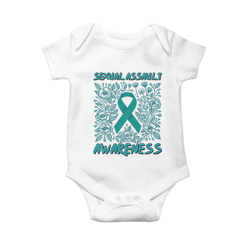 Sexual Assault Awareness Month Baby Onesie TS14 White Print Your Wear