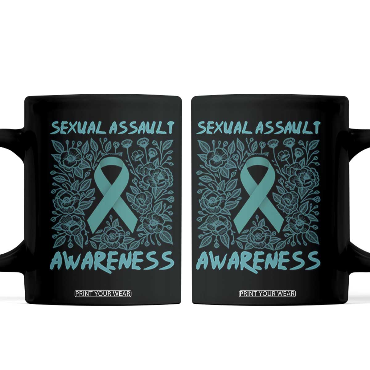 Sexual Assault Awareness Month Coffee Mug TS14 Black Print Your Wear