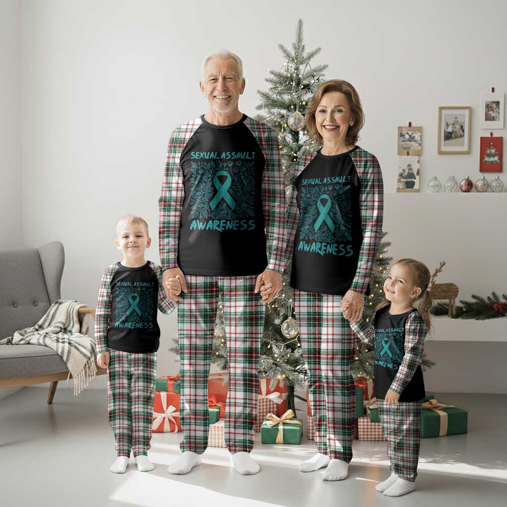 Sexual Assault Awareness Month Plaid Pajama Set TS14 Christmas Plaid Print Your Wear