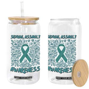 Sexual Assault Awareness Month Glass Can TS14 Print Your Wear