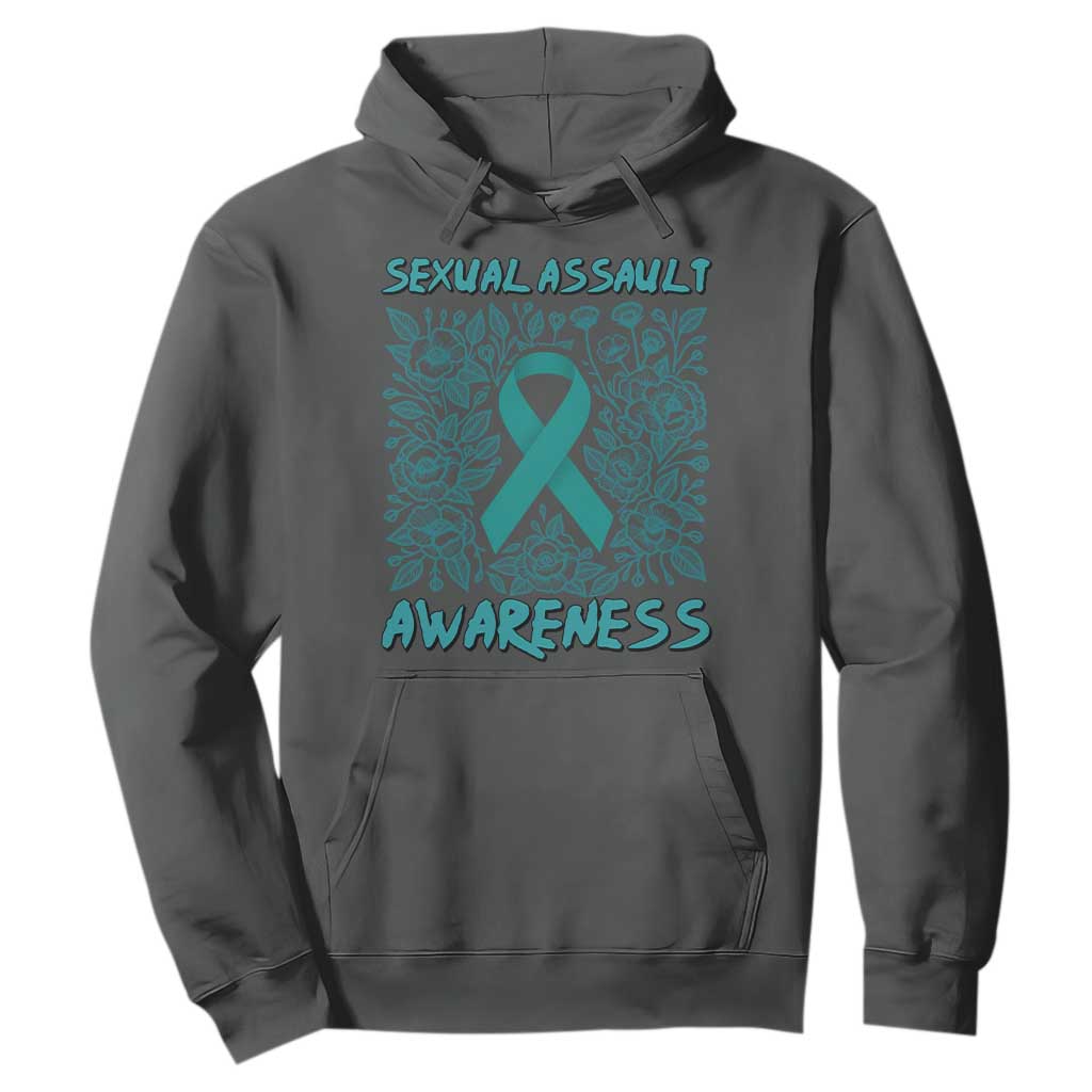Sexual Assault Awareness Month Hoodie TS14 Dark Heather Print Your Wear