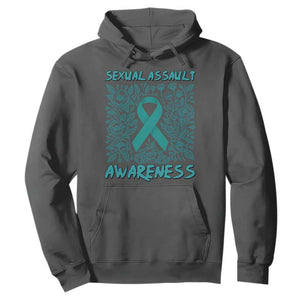 Sexual Assault Awareness Month Hoodie TS14 Dark Heather Print Your Wear