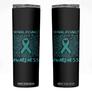 Sexual Assault Awareness Month Skinny Tumbler TS14 Black Print Your Wear