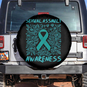 Sexual Assault Awareness Month Spare Tire Cover TS14 No hole Black Print Your Wear