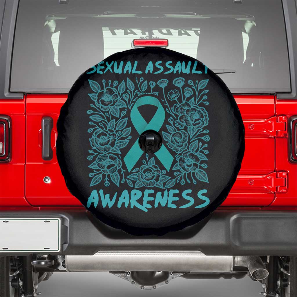 Sexual Assault Awareness Month Spare Tire Cover TS14 Black Print Your Wear