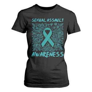 Sexual Assault Awareness Month T Shirt For Women TS14 Black Print Your Wear