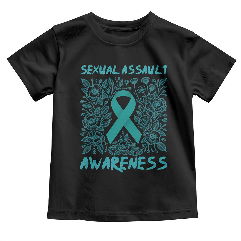 Sexual Assault Awareness Month Toddler T Shirt TS14 Black Print Your Wear